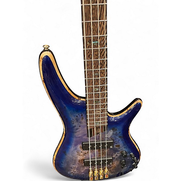 Used Ibanez SR2600 Blue Electric Bass Guitar