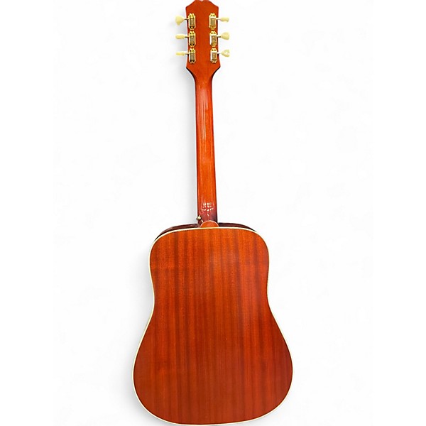 Used Epiphone Inspired by Gibson Hummingbird Aged Cherry Sunburst Acoustic Electric Guitar