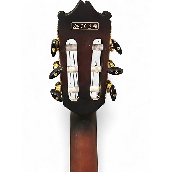 Used Ibanez GA35TCE-DVS Dark Vintage Sunburst Classical Acoustic Electric Guitar