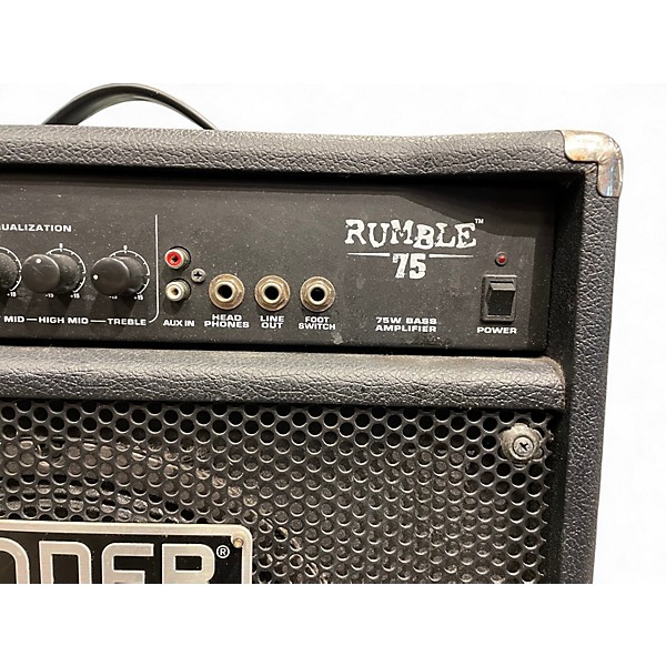Used Fender Rumble 75 75W 1x12 Bass Combo Amp
