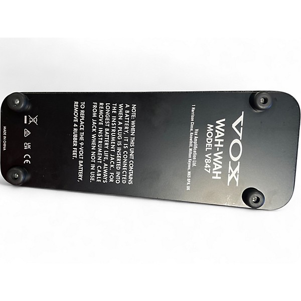 Used VOX V847 Reissue Wah Effect Pedal