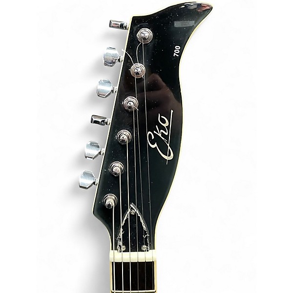 Used EKO 700 50th Anniversary Reissue Red and Silver Sparkle Solid Body Electric Guitar