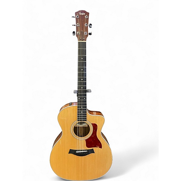 Used Taylor 214CE Deluxe Natural Acoustic Electric Guitar