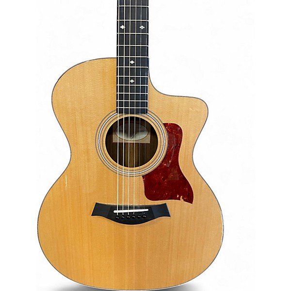 Used Taylor 214CE Deluxe Natural Acoustic Electric Guitar