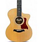 Used Taylor 214CE Deluxe Natural Acoustic Electric Guitar