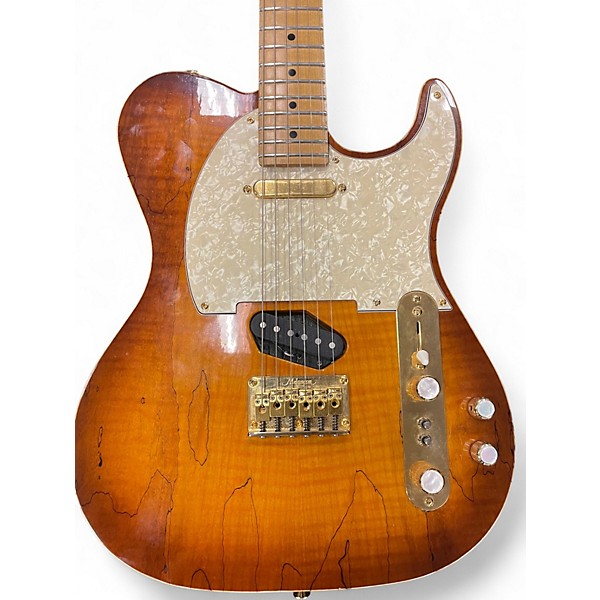 Used Melancon Custom Artist T Honey Burst Solid Body Electric Guitar