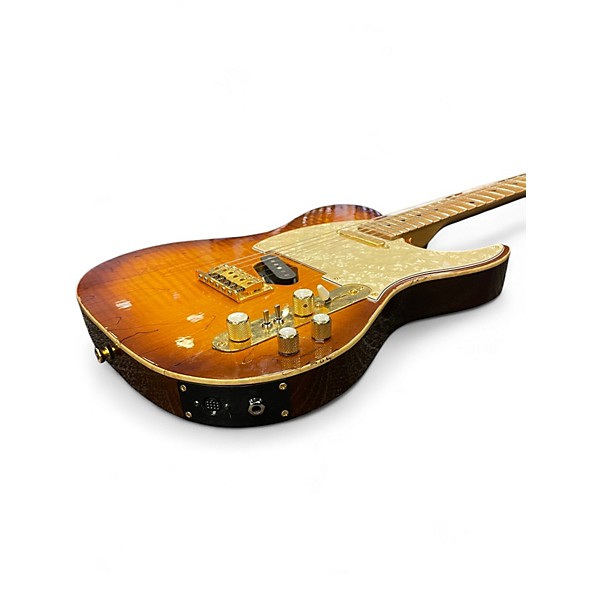 Used Melancon Custom Artist T Honey Burst Solid Body Electric Guitar