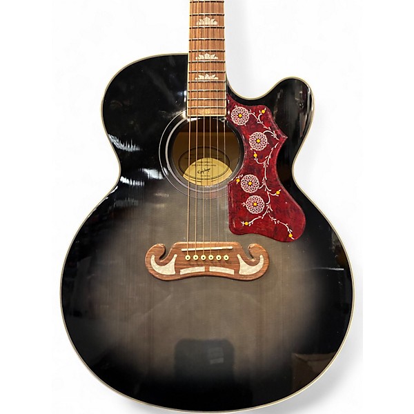 Used Epiphone J200EC Studio Ebony Acoustic Electric Guitar