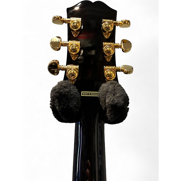 Used Epiphone J200EC Studio Ebony Acoustic Electric Guitar