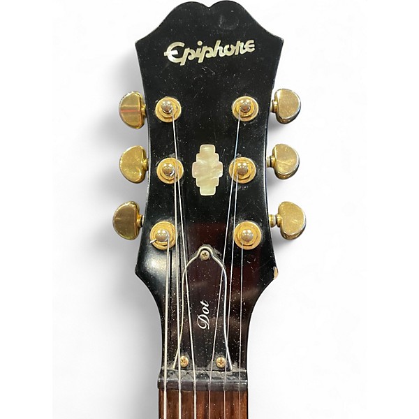 Used Epiphone Dot Deluxe VS Tobacco Burst Hollow Body Electric Guitar