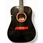 Used 2008 Esteban Imapala Black Custom Print Acoustic Electric Guitar