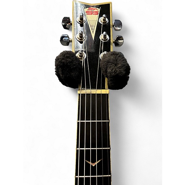 Used 2008 Esteban Imapala Black Custom Print Acoustic Electric Guitar