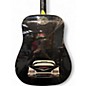 Used 2008 Esteban Imapala Black Custom Print Acoustic Electric Guitar