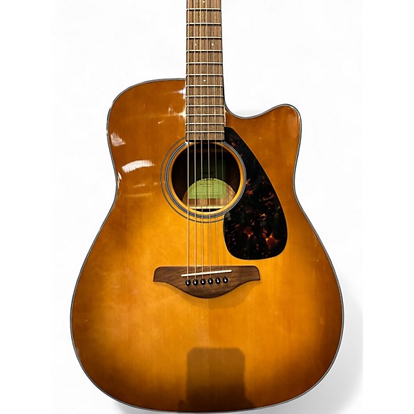 Used Yamaha FGX800C Sandburst Acoustic Electric Guitar