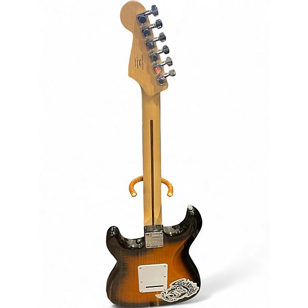 Used Squier Standard Stratocaster 3 Color Sunburst Solid Body Electric Guitar