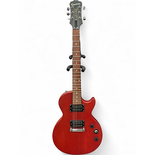 Used Epiphone Les Paul Special I Satin Red Solid Body Electric Guitar
