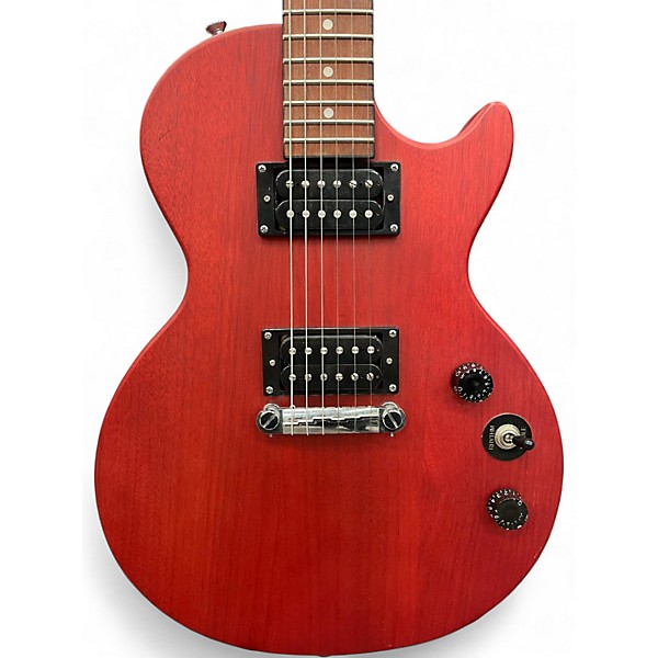 Used Epiphone Les Paul Special I Satin Red Solid Body Electric Guitar