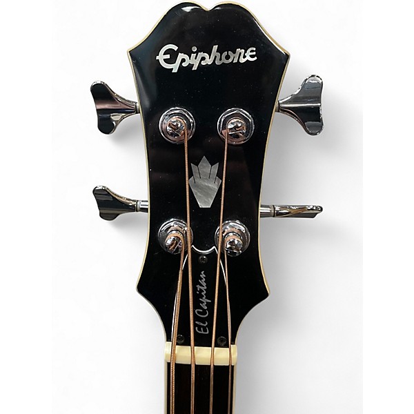 Used Epiphone El Capitan Natural Acoustic Bass Guitar