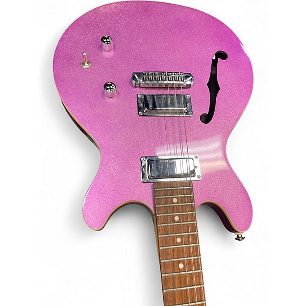 Used Daisy Rock retro h special pink Hollow Body Electric Guitar