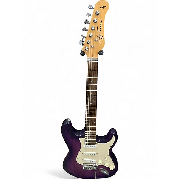 Used Jay Turser SRAT STYLE PURPLE BURST Solid Body Electric Guitar