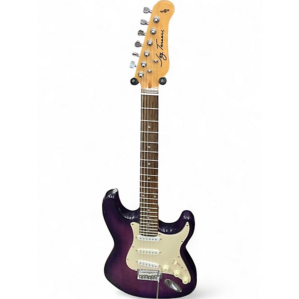 Used Jay Turser SRAT STYLE PURPLE BURST Solid Body Electric Guitar