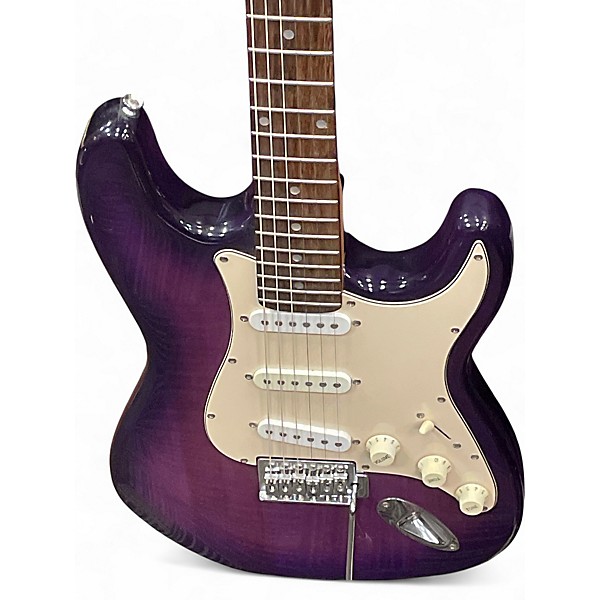 Used Jay Turser SRAT STYLE PURPLE BURST Solid Body Electric Guitar