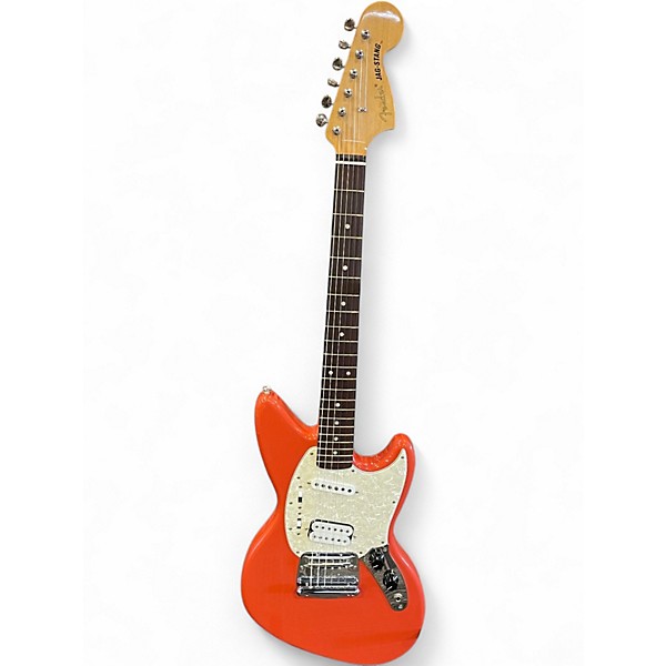 Used Fender Jagstang Fiesta Red Solid Body Electric Guitar