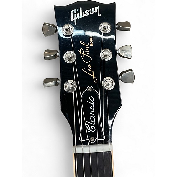 Used 2017 Gibson Les Paul Classic Black Solid Body Electric Guitar