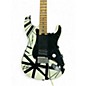 Used 2020s EVH Eruption WHITE AND BLACK STRIPES Solid Body Electric Guitar