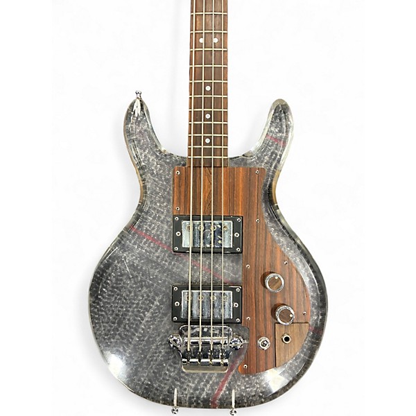 Vintage 1970s Univox LUCY UHS-1B CLEAR Electric Bass Guitar
