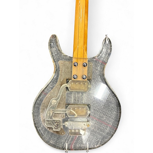 Vintage 1970s Univox LUCY UHS-1B CLEAR Electric Bass Guitar