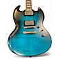 Used Epiphone SG Prophecy Custom GX Trans Blue Solid Body Electric Guitar