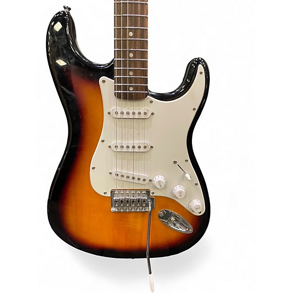 Used Squier Bullet Stratocaster 2 Tone Sunburst Solid Body Electric Guitar