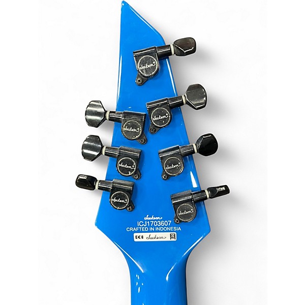 Used Jackson SLATX-M 3-7 Blue Solid Body Electric Guitar