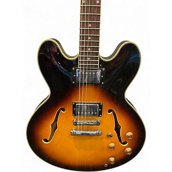 Used Jay Turser 335ISH DARKBURST Hollow Body Electric Guitar