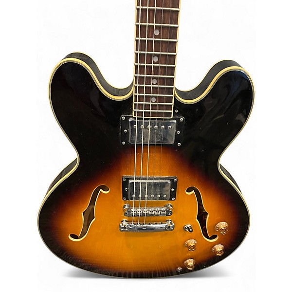 Used Jay Turser 335ISH DARKBURST Hollow Body Electric Guitar
