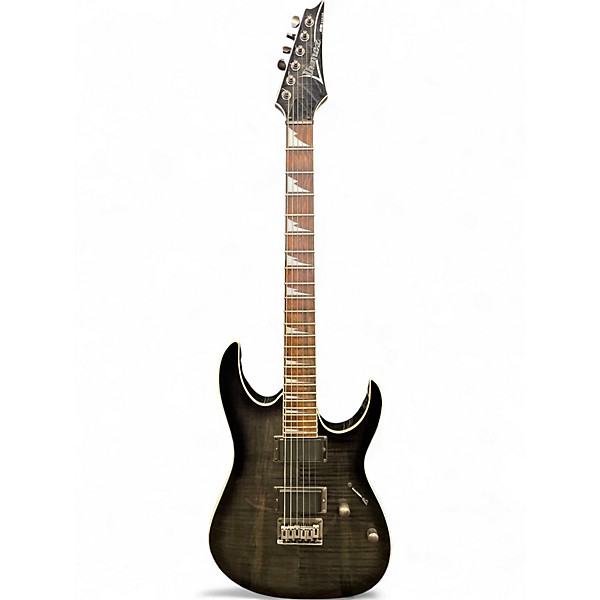 Used Ibanez RG3EXFM1 Trans Black Solid Body Electric Guitar