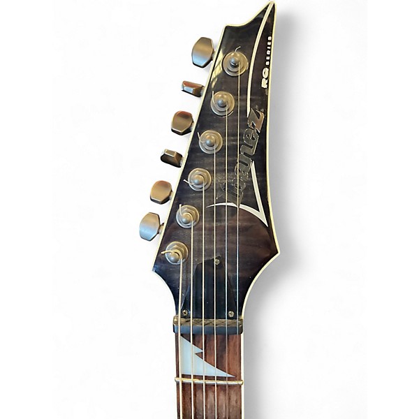 Used Ibanez RG3EXFM1 Trans Black Solid Body Electric Guitar