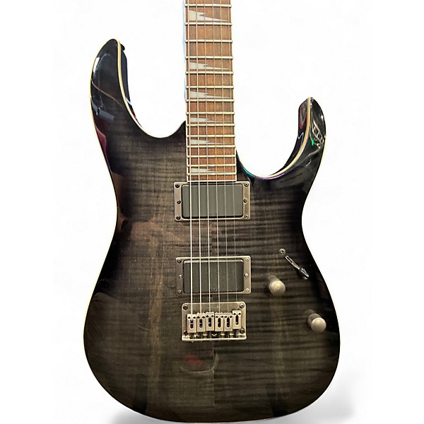 Used Ibanez RG3EXFM1 Trans Black Solid Body Electric Guitar