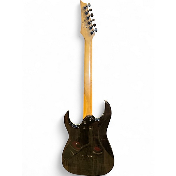 Used Ibanez RG3EXFM1 Trans Black Solid Body Electric Guitar
