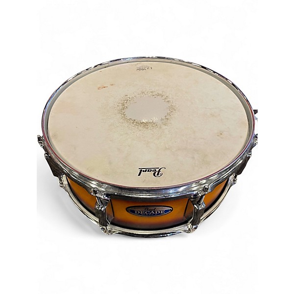 Used Pearl 5 Piece Decade Maple Amber Drum Kit