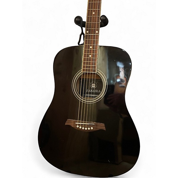Used Sakura BFG4118BK Black Acoustic Guitar
