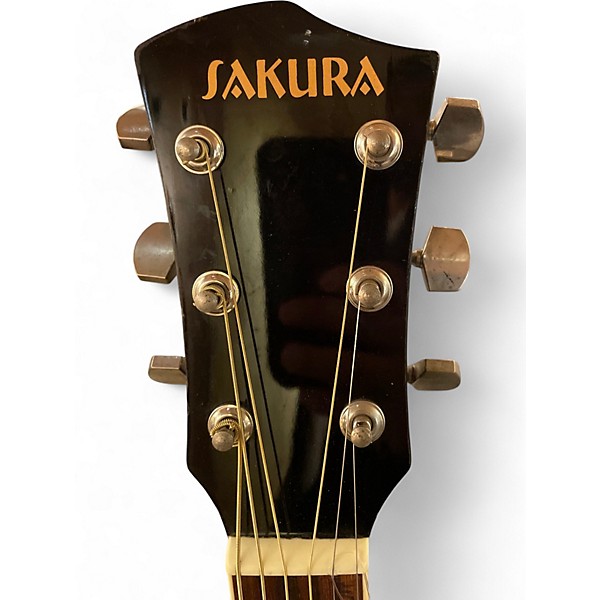 Used Sakura BFG4118BK Black Acoustic Guitar