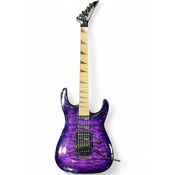 Used Jackson JS32 Dinky Trans Purple Solid Body Electric Guitar