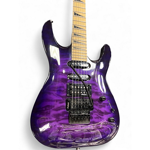 Used Jackson JS32 Dinky Trans Purple Solid Body Electric Guitar