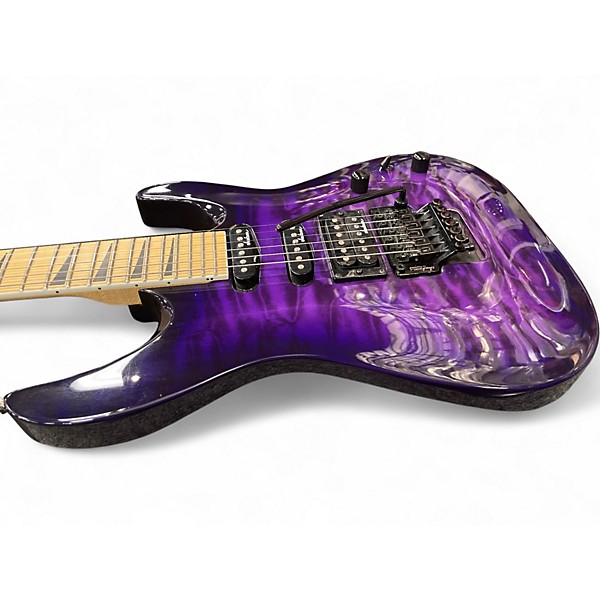 Used Jackson JS32 Dinky Trans Purple Solid Body Electric Guitar