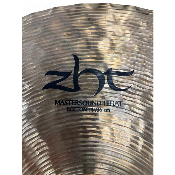 Used Zildjian 14in ZHT Mastersound Hi Hat Bottom Cymbal