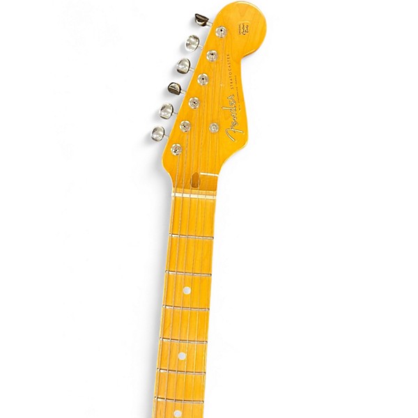 Used Fender 70th Anniversary 1954 Reissue Stratocaster 2 Tone Sunburst Solid Body Electric Guitar