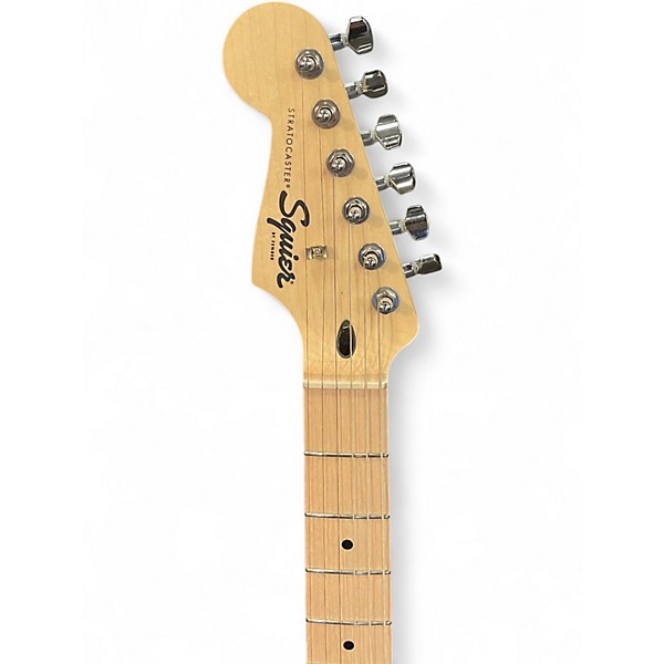 Used Squier Standard Stratocaster Black Solid Body Electric Guitar