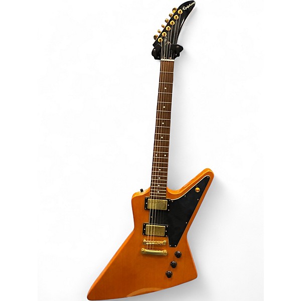 Used Epiphone Korina 1958 Explorer Vintage Natural Solid Body Electric Guitar